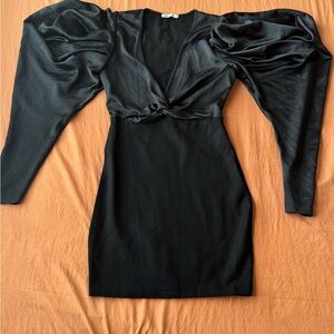 Zara Black Long Sleeve Dress